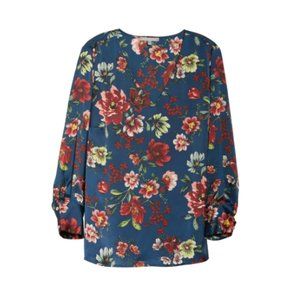 DANIEL RAINN FLORAL NAVY BLOUSE STITCH FIX NWT